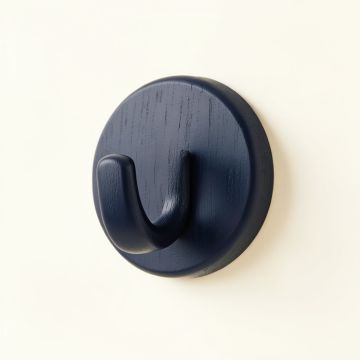 Ash Canyon Wall-Mounted Robe Hook - Navy (synthetic illustration; no displayed measurements)