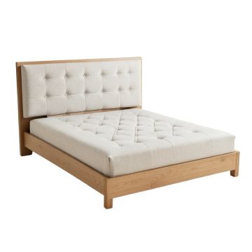 Adisynne Twin Tufted Upholstered Platform Bed