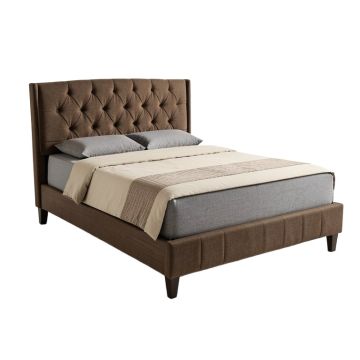 Rhapsody Tufted Solid Wood And Upholstered Sleigh Bed (synthetic illustration; no displayed measurements)