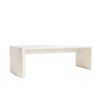 Moss Bridge Indoor Bench - White