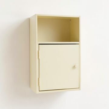 Birch Bridge Wall-Mounted Entry Cabinet - Cream (synthetic illustration; no displayed measurements)