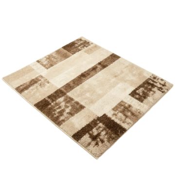 Risley Abstract Tufted Wool Beige/Brown Area Rug
