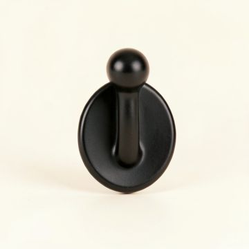 Aspen Branch Wall-Mounted Robe Hook - Black (synthetic illustration; no displayed measurements)