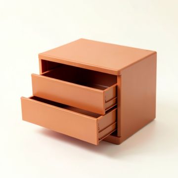 Glen Brook Small-Parts Storage Drawer Cabinet - Terracotta (synthetic illustration; no displayed measurements)