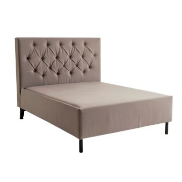 Barronr Button Tufted Wingback Upholstered Platform Bed