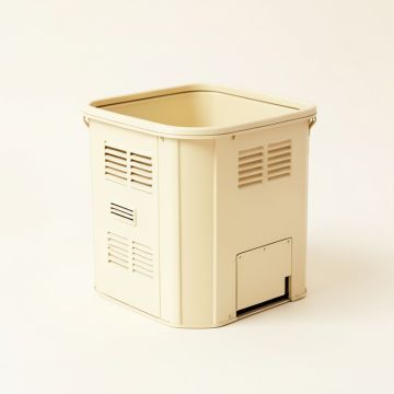 River Bluff Closed Garden Compost Bin - Ivory (synthetic illustration; no displayed measurements)