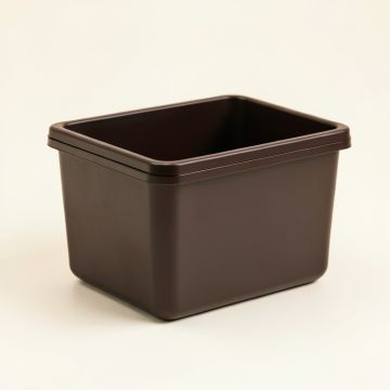 36 Gallon Water Resistant Plastic Deck Box In Dark Coffee (synthetic illustration; no displayed measurements)
