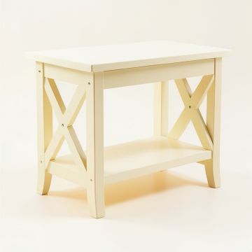 Heath Field Side Table - Ivory (synthetic illustration; no displayed measurements)