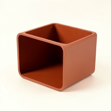 Moss Branch Empty Furniture-Style Litter Enclosure - Terracotta (synthetic illustration; no displayed measurements)