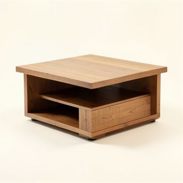 Boxdale Solid Wood Coffee Table With Storage (synthetic illustration; no displayed measurements)