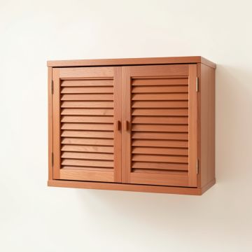 Hazel Bluff Wall-Mounted Entry Cabinet - Terracotta (synthetic illustration; no displayed measurements)