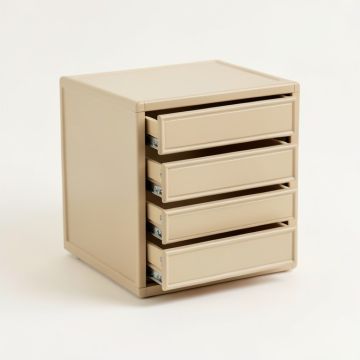 Reed Dale Small-Parts Storage Drawer Cabinet - Beige (synthetic illustration; no displayed measurements)