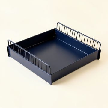 Meadow Dell Empty Under-Desk Cable Tray - Navy (synthetic illustration; no displayed measurements)