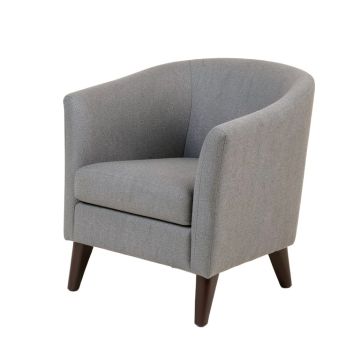Kambelle Upholstered Parsons Chair In Gray