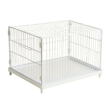 Lake Brook Empty Furniture-Style Pet Crate - White