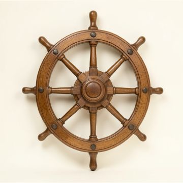 6 '' Decorative Ship Wheel (synthetic illustration; no displayed measurements)