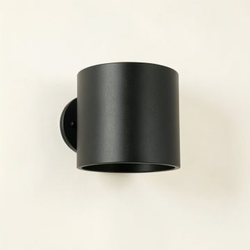 Hazel Bluff Wall Sconce Mounted On A Plain Wall - Black (synthetic illustration; no displayed measurements)