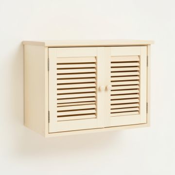 Cedar Bluff Wall-Mounted Entry Cabinet - Ivory (synthetic illustration; no displayed measurements)
