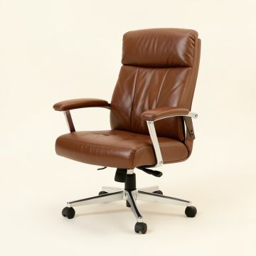Genuine Leather Executive Chair (synthetic illustration; no displayed measurements)