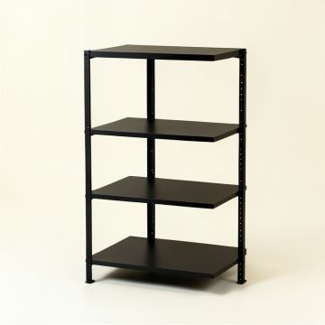 Flint Bend Desktop Shelving Unit - Black (synthetic illustration; no displayed measurements)