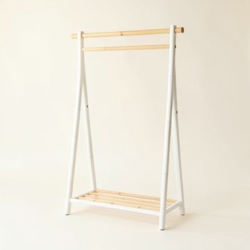Vale Canyon Empty Garment Rack - White (synthetic illustration; no displayed measurements)