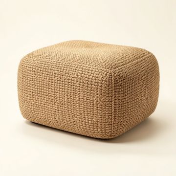 Jahiem Woven Pouf (synthetic illustration; no displayed measurements)