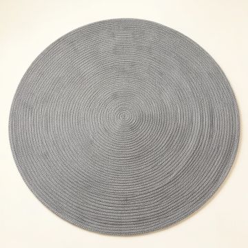 Dune Crest Round Area Rug - Gray (synthetic illustration; no displayed measurements)