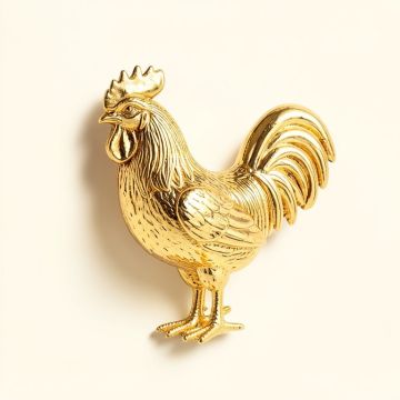 Shinning Rooster Charm Wall Décor (synthetic illustration; no displayed measurements)