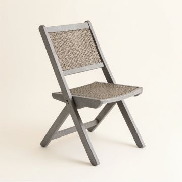 Cove Dale Folding Outdoor Chair - Gray (synthetic illustration; no displayed measurements)