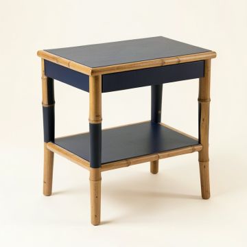 Birch Field Side Table - Navy (synthetic illustration; no displayed measurements)