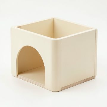 Rowan Bend Empty Furniture-Style Litter Enclosure - Cream (synthetic illustration; no displayed measurements)