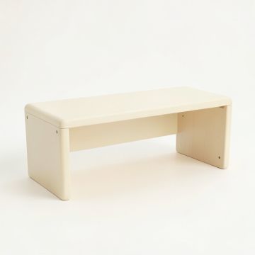 Glen Bridge Indoor Bench - Cream (synthetic illustration; no displayed measurements)
