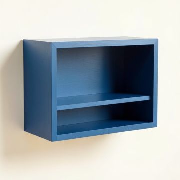 Aspen Crossing Wall-Mounted Shelf - Blue (synthetic illustration; no displayed measurements)