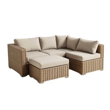 Aidee Patio Sectional With Cushions (synthetic illustration; no displayed measurements)
