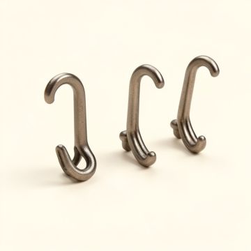 Woven Shower Curtain Hooks (synthetic illustration; no displayed measurements)
