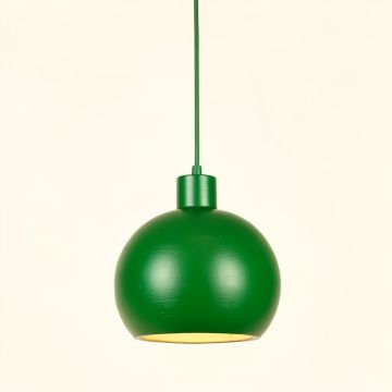 Alder Bluff Pendant Light Suspended From One Plain Cable - Green (synthetic illustration; no displayed measurements)