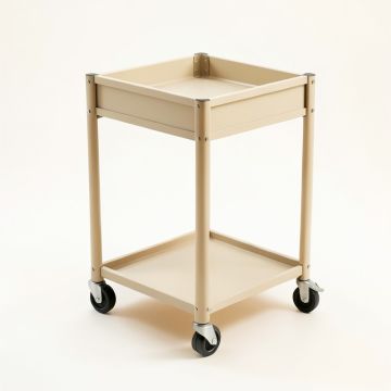 Pine Crest Empty Rolling Workshop Cart - Beige (synthetic illustration; no displayed measurements)