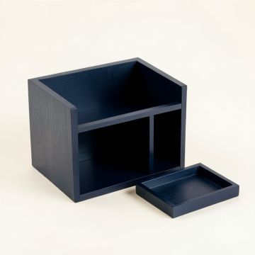 Glen Bridge Empty Coffee-Station Organizer - Navy (synthetic illustration; no displayed measurements)