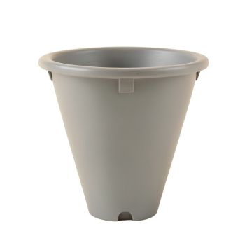 Field Bluff Empty Railing Planter With Integral Brackets - Gray