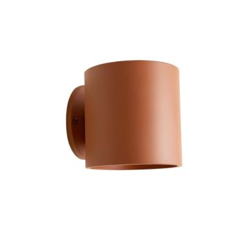 Wren Branch Wall Sconce Mounted On A Plain Wall - Terracotta
