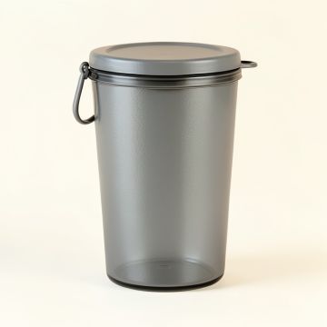 Holly Arc Storage Canister With Lid - Gray (synthetic illustration; no displayed measurements)