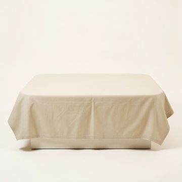 Shore Dale Flat Bed Sheet - Beige (synthetic illustration; no displayed measurements)
