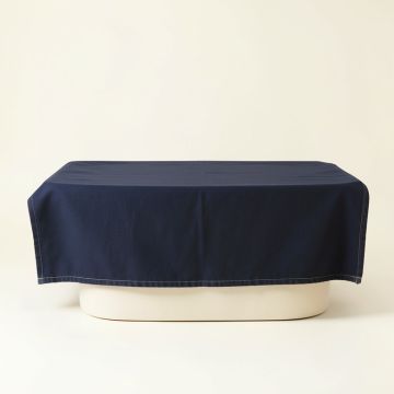 Sage Bluff Flat Bed Sheet - Navy (synthetic illustration; no displayed measurements)