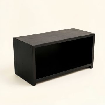 Elm Crest Shoe Storage Bench - Black (synthetic illustration; no displayed measurements)
