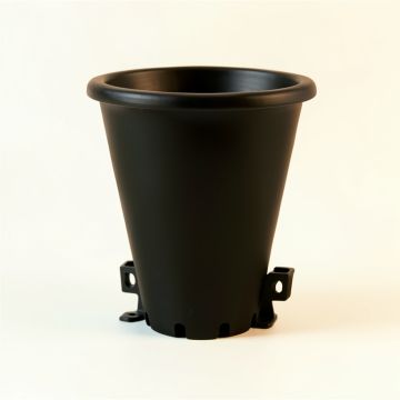 Juniper Canyon Empty Railing Planter With Integral Brackets - Black (synthetic illustration; no displayed measurements)