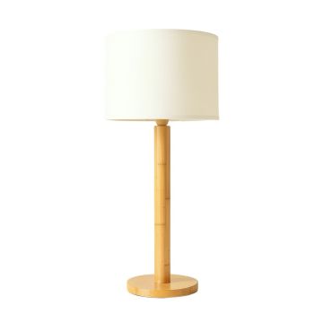 Slate Crossing Floor Lamp With A Plain Fabric Shade - Ivory
