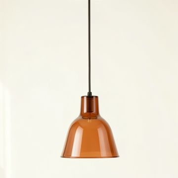 Holly Branch Pendant Light Suspended From One Plain Cable - Terracotta (synthetic illustration; no displayed measurements)