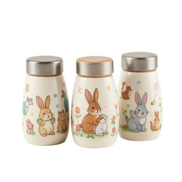Certified International Bunny Patch 3D Salt And Pepper Shaker Set