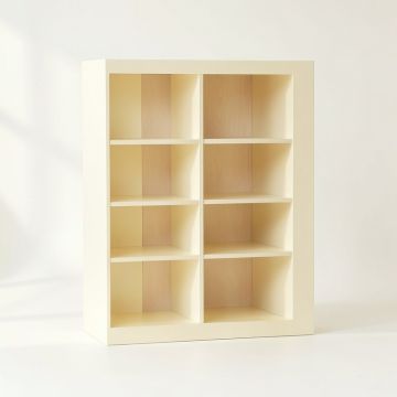 Elm Branch Freestanding Bookcase - Cream (synthetic illustration; no displayed measurements)