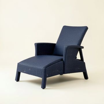 Holly Crest Outdoor Lounge Chair - Navy (synthetic illustration; no displayed measurements)